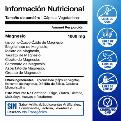 ✨Magnesium Complex⚡¡Energía, Sueño y Bienestar en SOLO DÍAS! 💙