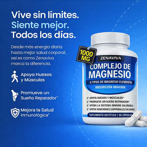 ✨Magnesium Complex⚡¡Energía, Sueño y Bienestar en SOLO DÍAS! 💙